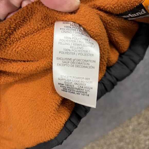 Boys Timberland/Puffer Coat/Black ~ Size - Large 14/16 - Picture 7 of 10